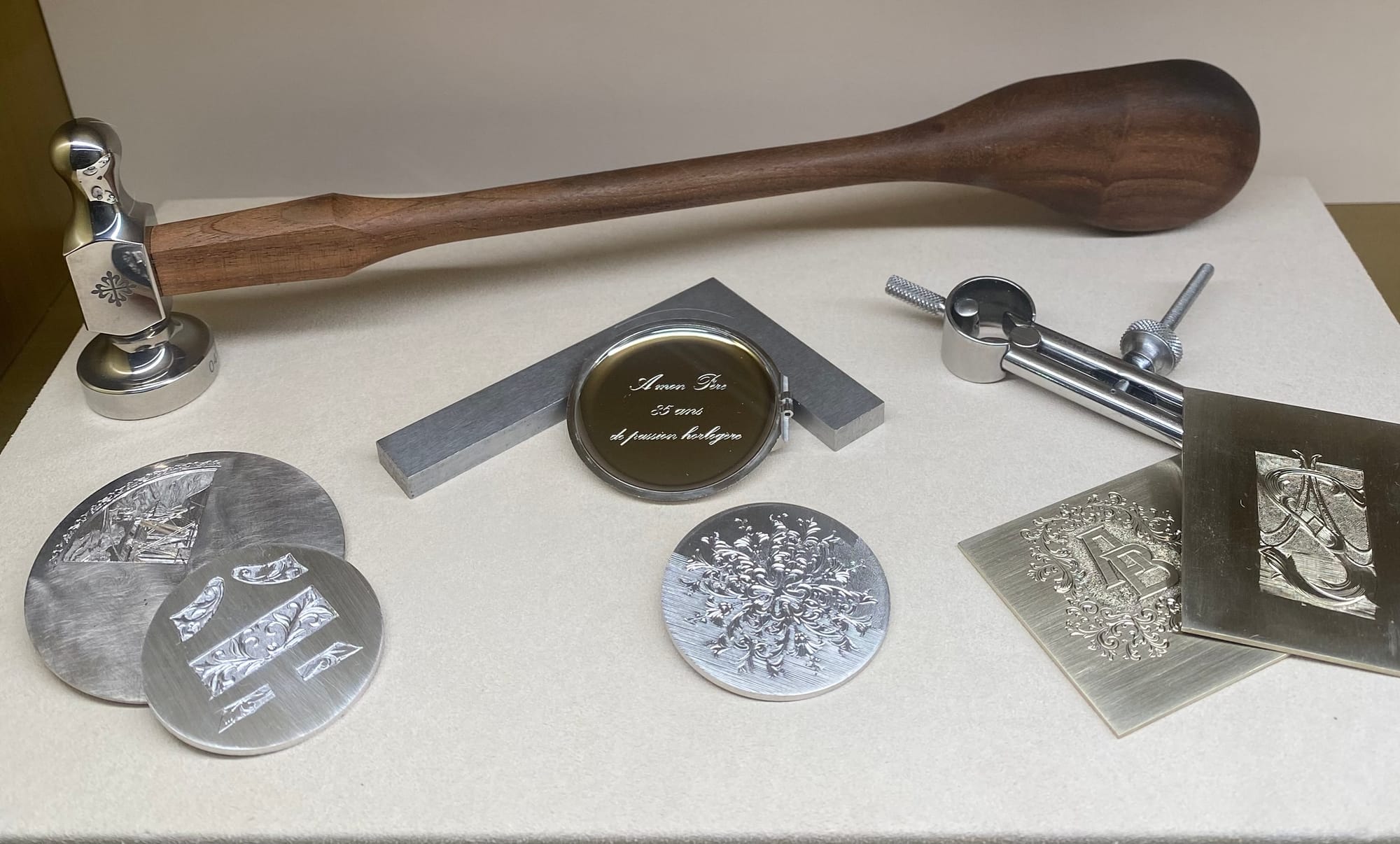 Patek Philippe Rare Handcrafts materials and tools [Image: HNWbrief]